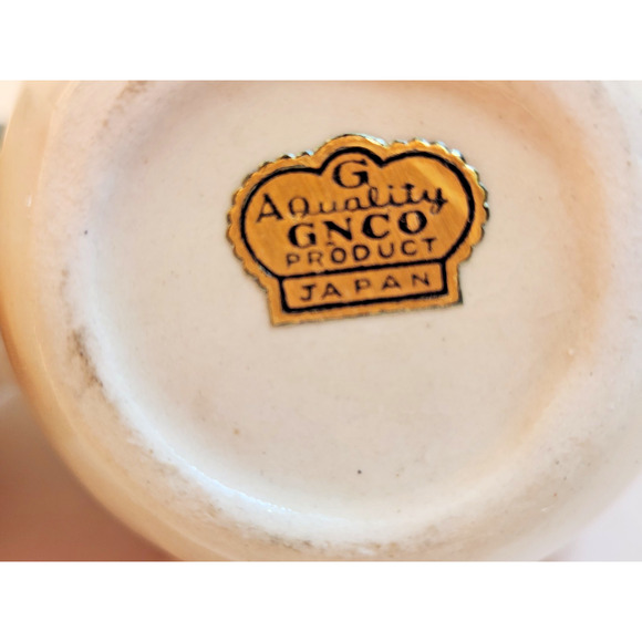 Vtg Japan Onion Anthropomorphic 4 pc Cruet Set Oil/ Vinger, Salt & Pepper Shaker - Picture 3 of 13